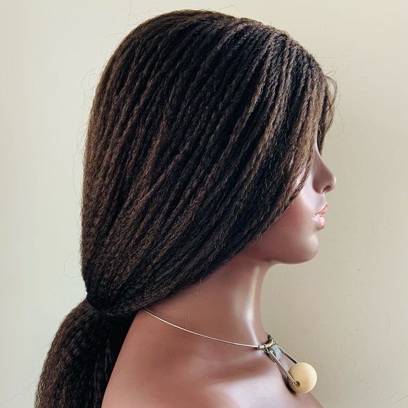 Brown 26” Unisex Dreadlock Twist Synthetic Wig - Picture 7 of 14
